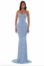 Crystal Strap gown (HIRE)
