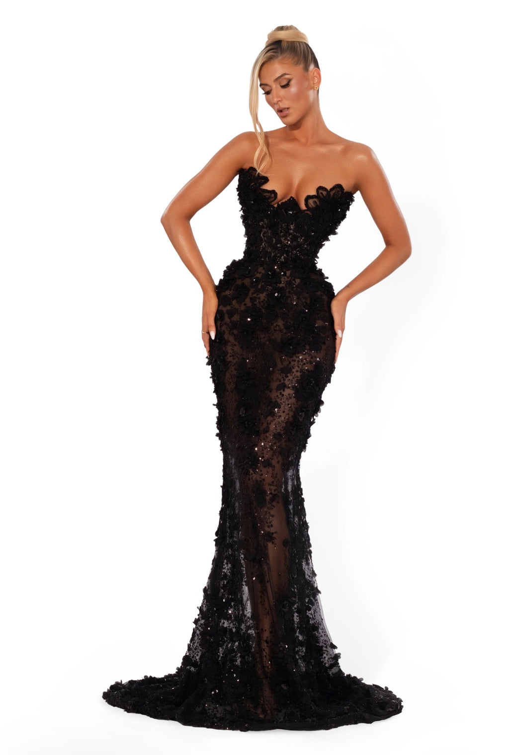 Midnight Fleur Black Dress