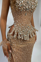 Sophie Glow - waist detail with crystal fringe
